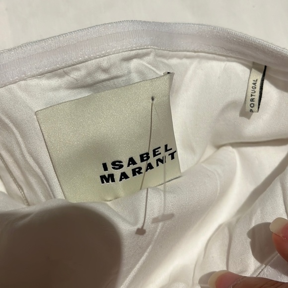 Isabel Marant Stony Off-the-Shoulder Column Dress in White - Picture 13 of 17